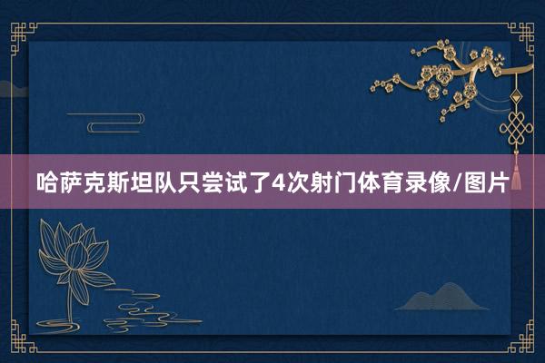 哈萨克斯坦队只尝试了4次射门体育录像/图片