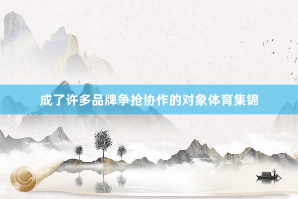 成了许多品牌争抢协作的对象体育集锦