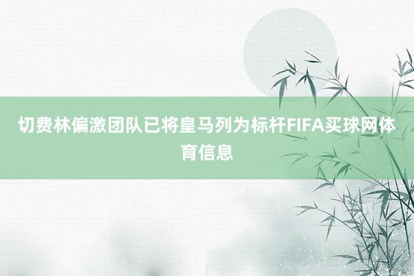 切费林偏激团队已将皇马列为标杆FIFA买球网体育信息